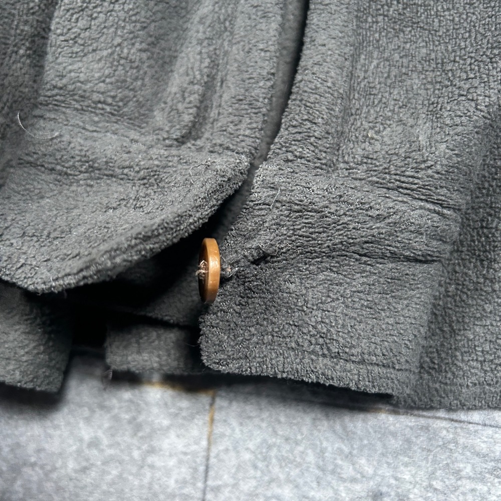 The North Face fleece buttoned jacket mens large Charcoal Grey outdoor hiking - Picture 9 of 16